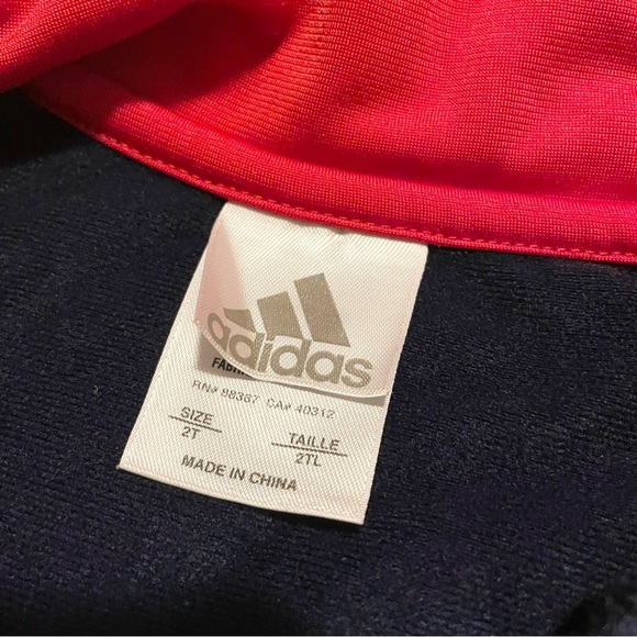 Adidas Toddler Zip Up Jacket Size 2T - Picture 7 of 16